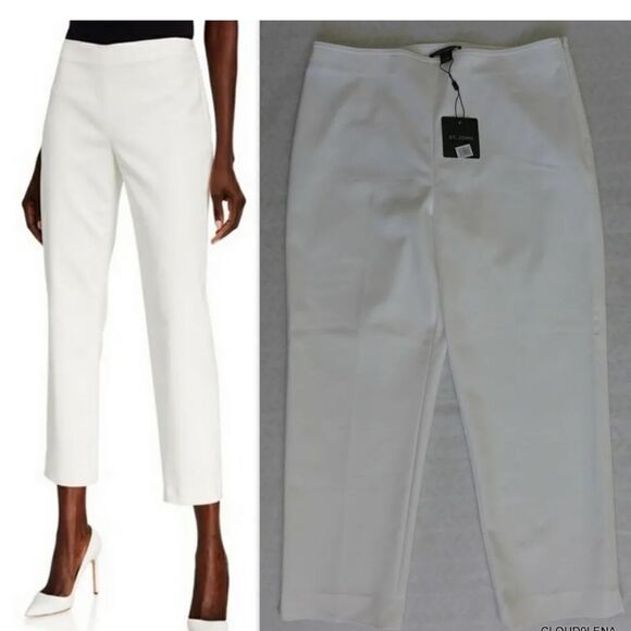 ST.JOHN Audrey Cream Stretch Pants Size 10 NWT $595 - Picture 11 of 11